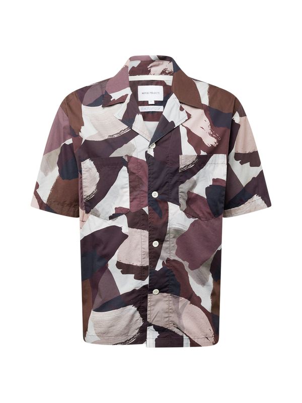 NORSE PROJECTS NORSE PROJECTS Риза 'Mads'  кремаво / кафяво / светлосиво / бургундово червено