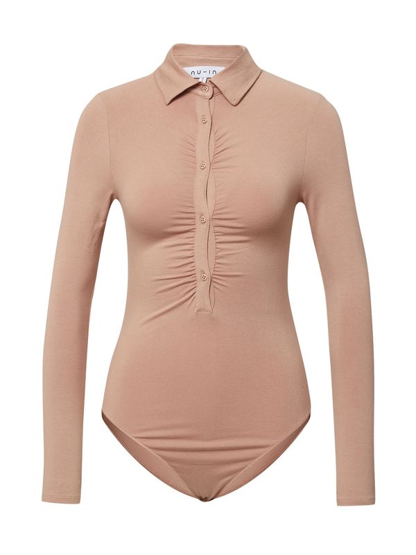 NU-IN NU-IN Блуза боди  телесен цвят