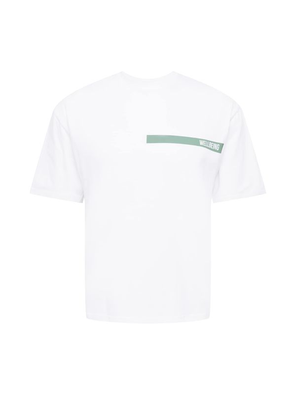 NU-IN NU-IN Тениска  сиво / зелено / бяло