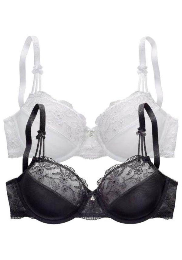 NUANCE NUANCE Сутиен  черно / бяло