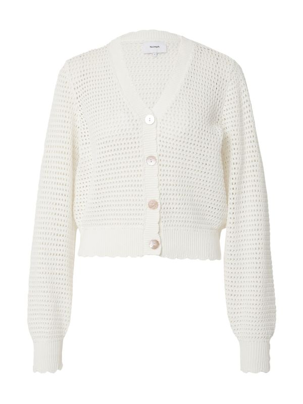 NÜMPH NÜMPH Плетена жилетка 'FANTIA'  бяло