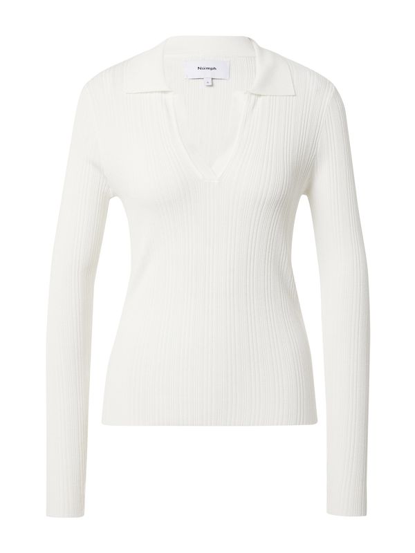 NÜMPH NÜMPH Пуловер 'SEBILE'  мръсно бяло