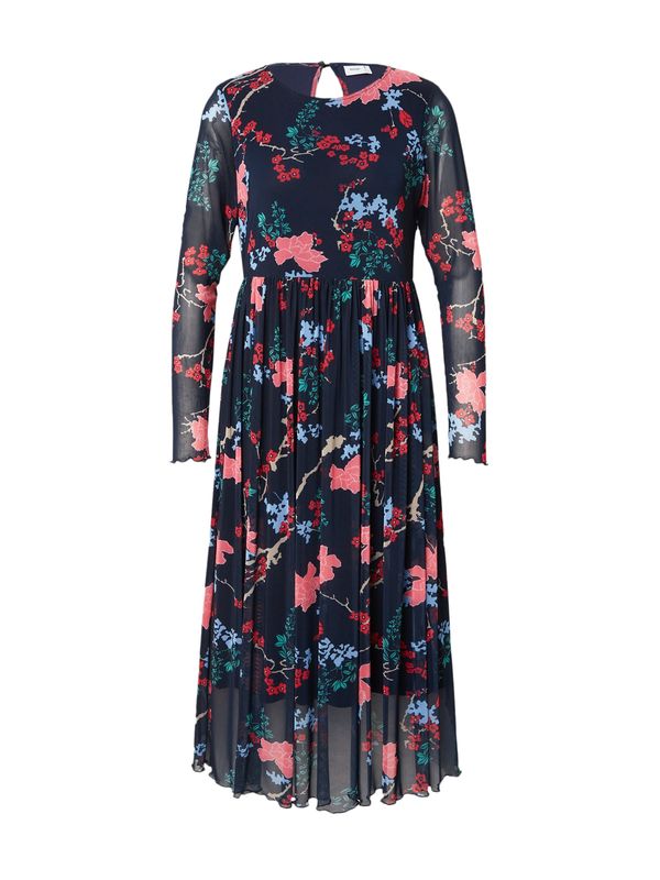 NÜMPH NÜMPH Рокля 'FREYA'  бежово / нейви синьо / бледорозово / червено