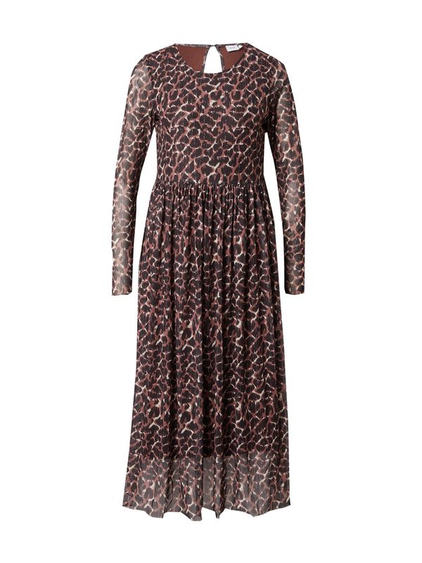 NÜMPH NÜMPH Рокля 'NUFREJA'  кремаво / кафяво / пепел от рози