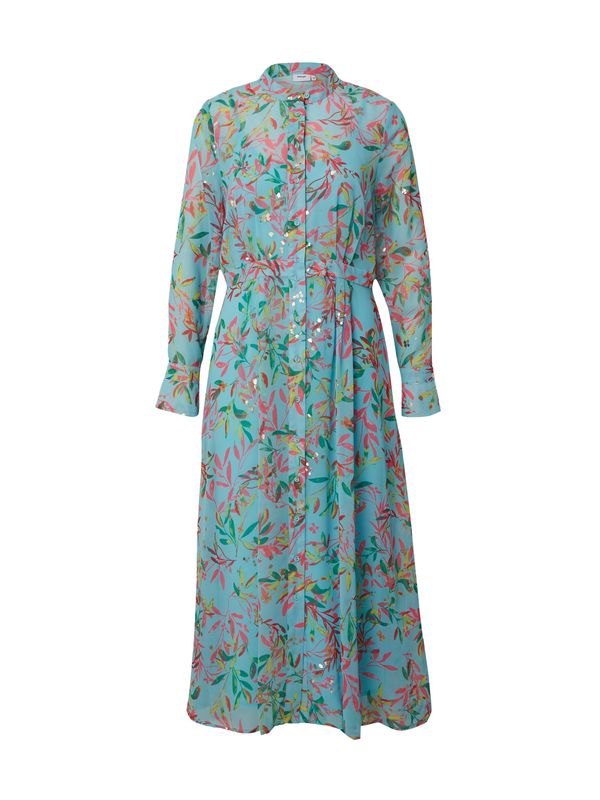 NÜMPH NÜMPH Рокля тип риза 'KYNDALL'  светлосиньо / зелено / светлорозово / червено