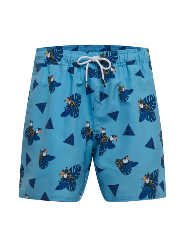 OAKLEY OAKLEY Борд шорти 'TOUCAN TROPICS'  синьо / небесносиньо / оранжево