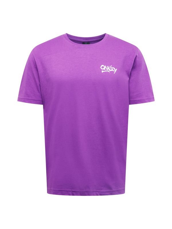 OAKLEY OAKLEY Функционална тениска '11 Frogs'  смарагдово зелено / тъмнолилаво / сьомга / бяло