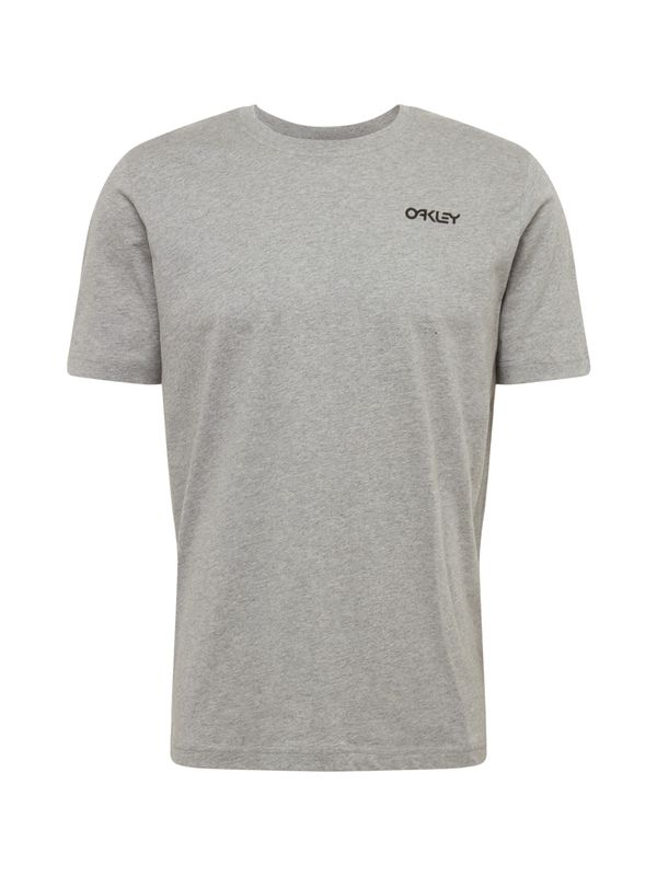 OAKLEY OAKLEY Функционална тениска 'Back Ad Heritage'  сив меланж / черно