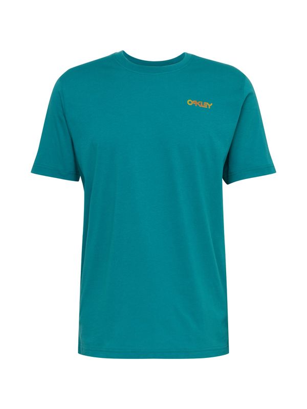OAKLEY OAKLEY Функционална тениска 'IRIDIUM'  зелено / оранжево / бяло