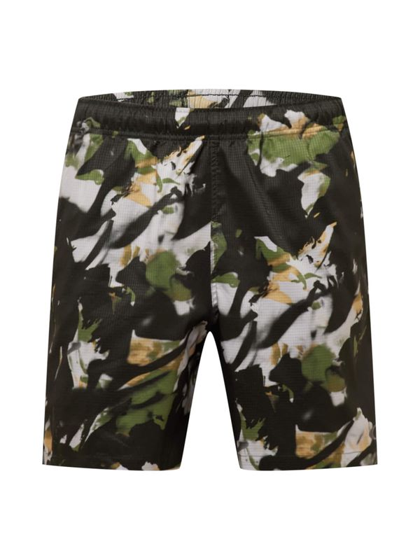 OAKLEY OAKLEY Спортен панталон 'AIR BRAKE'  златистожълто / маслина / тъмнозелено / бяло