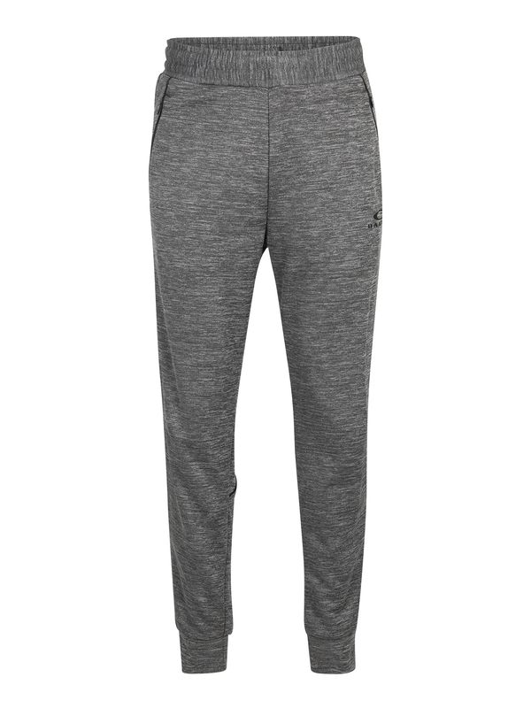 OAKLEY OAKLEY Спортен панталон 'ERGO HEATHERED'  сив меланж / черно