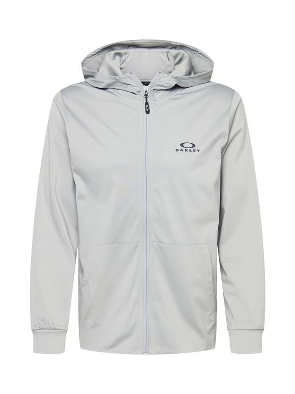 OAKLEY OAKLEY Спортна жилетка с качулка  нощно синьо / сребърно сиво