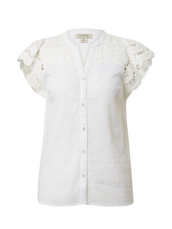 Oasis Oasis Блуза  сиво / бяло
