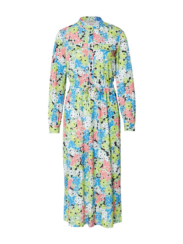 Oasis Oasis Рокля тип риза  небесносиньо / ябълка / пъпеш / черно