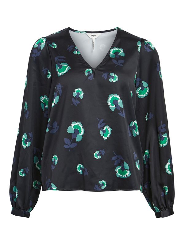 OBJECT OBJECT Блуза 'AGAFIA'  синьо / зелено / черно / бяло