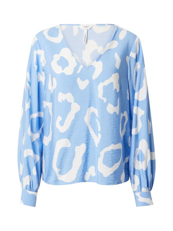 OBJECT OBJECT Блуза 'JACIRA'  светлосиньо / бяло