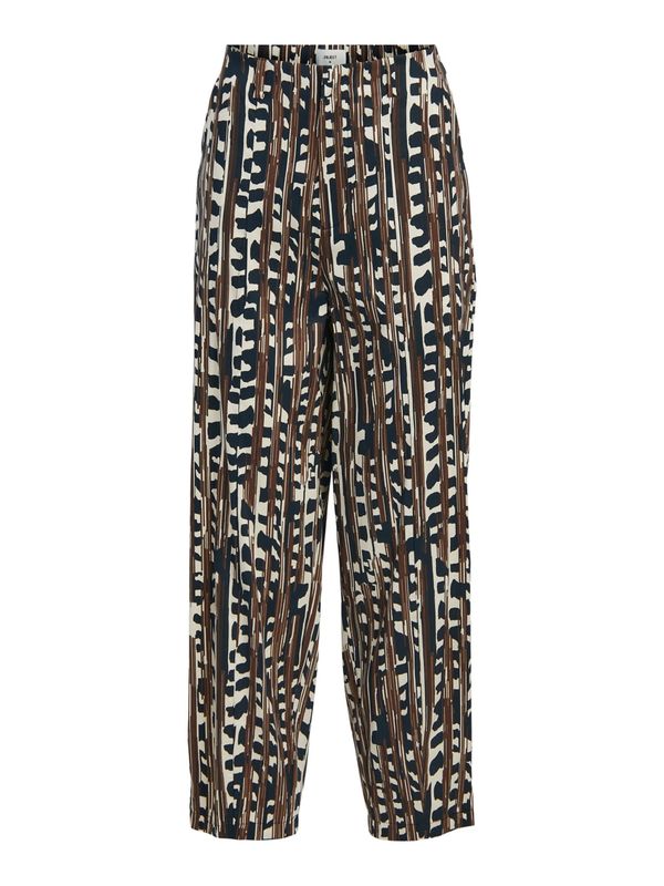 OBJECT OBJECT Панталон 'Katta'  кремаво / кафяво / черно