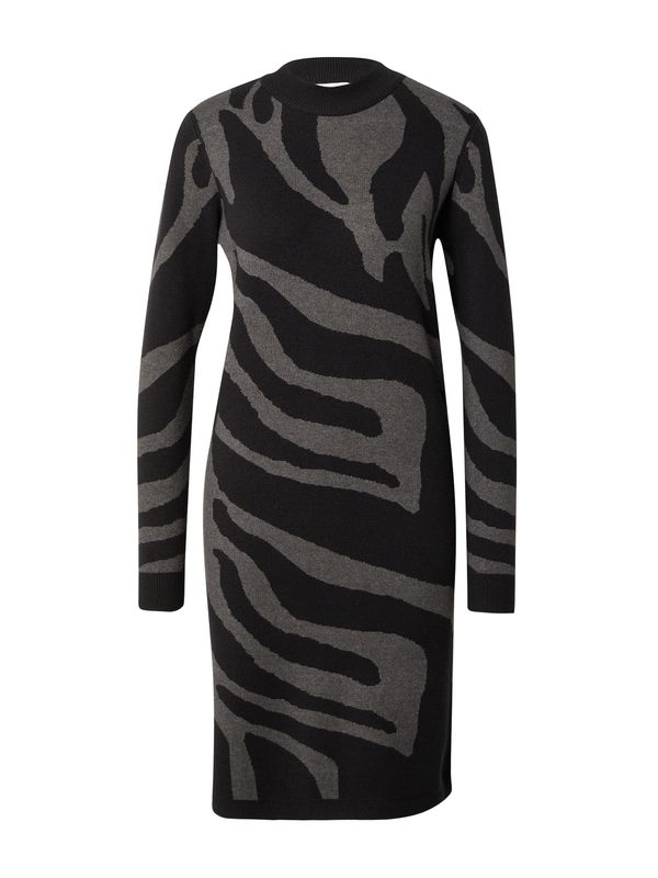 OBJECT OBJECT Плетена рокля 'RAY'  сиво / черно