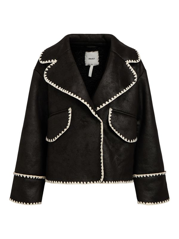 OBJECT OBJECT Преходно яке 'Ana'  светлобежово / черно