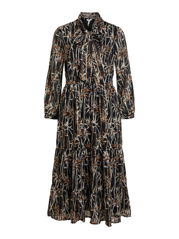 OBJECT OBJECT Рокля тип риза 'Erika'  бежово / охра / черно / мръсно бяло