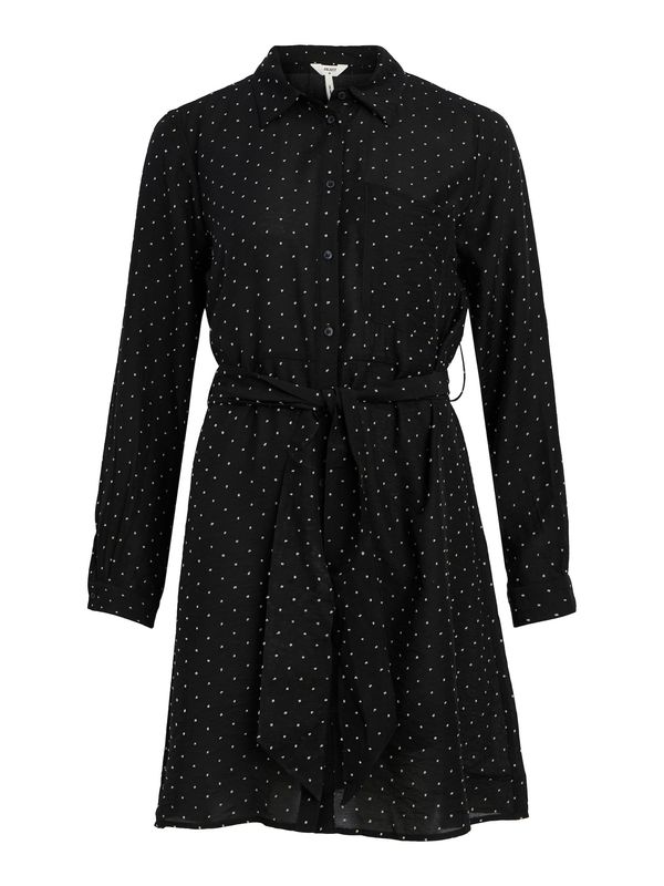 OBJECT OBJECT Рокля тип риза 'PETRI'  черно / бяло
