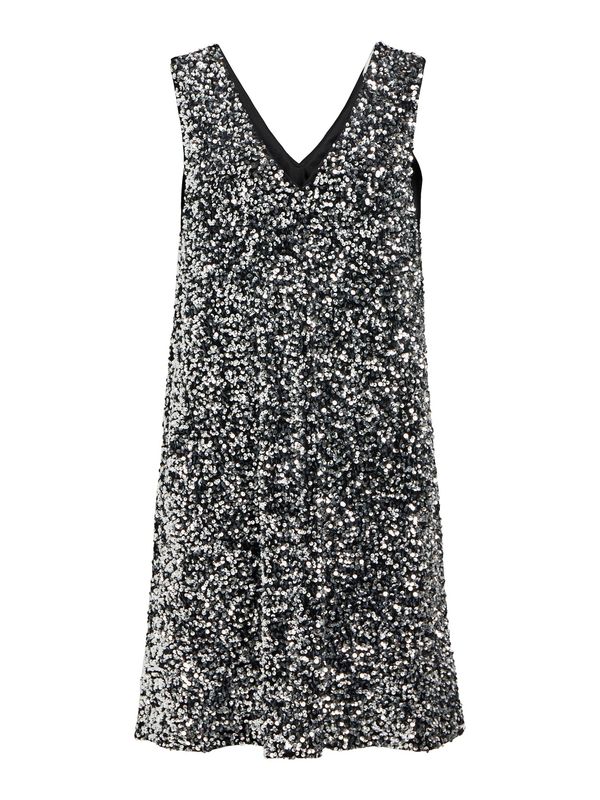 OBJECT OBJECT Рокля за коктейл  сребърно сиво / черно