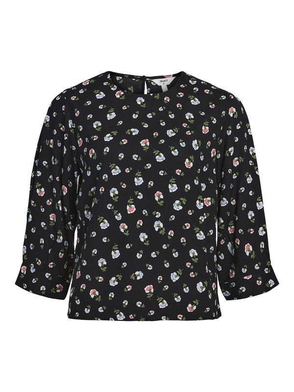 OBJECT OBJECT Тениска 'DITTA'  зелено / розово / черно / бяло