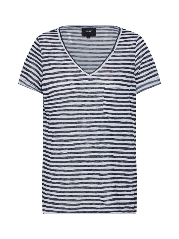 OBJECT OBJECT Тениска 'Tessi'  тъмносиньо / бяло