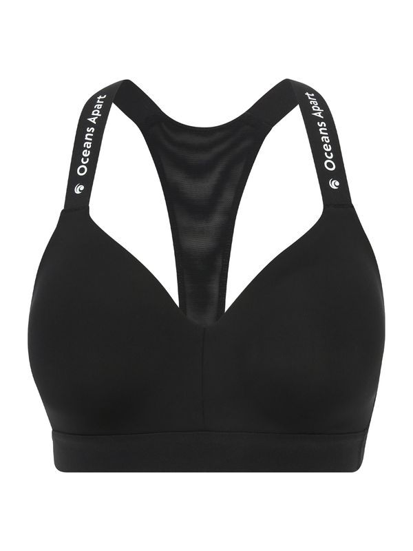 OCEANSAPART OCEANSAPART Спортен сутиен 'Athletic'  черно / бяло