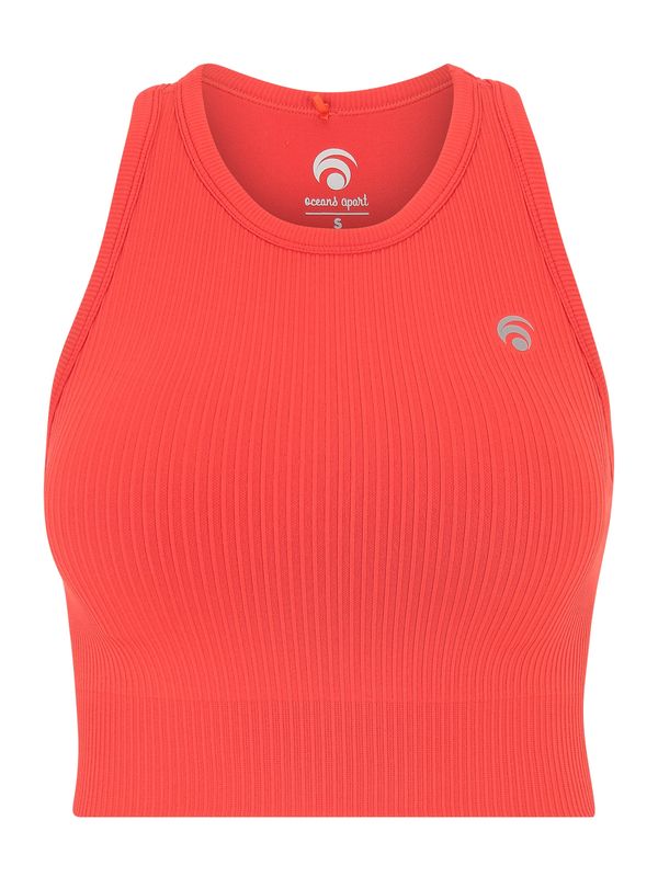 OCEANSAPART OCEANSAPART Спортен топ 'Aimy'  сиво / огнено червено