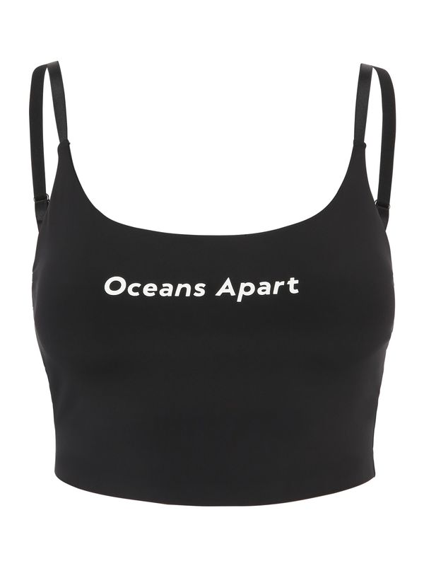 OCEANSAPART OCEANSAPART Спортен топ 'Beauty'  черно / бяло