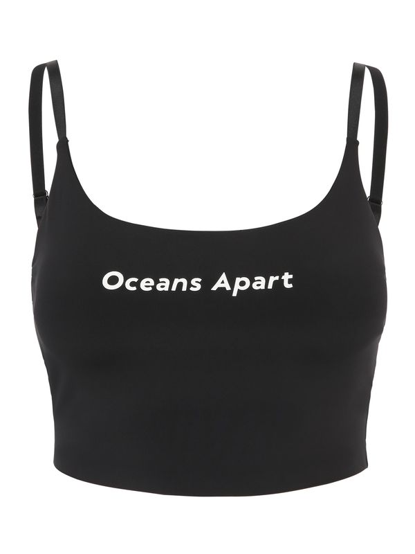 OCEANSAPART OCEANSAPART Спортен топ 'Beauty'  черно / бяло