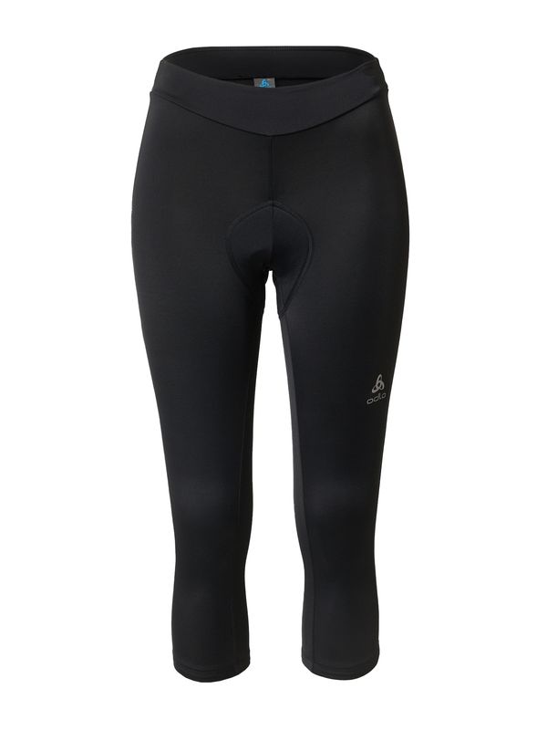 ODLO ODLO Спортен панталон  сребърно сиво / черно