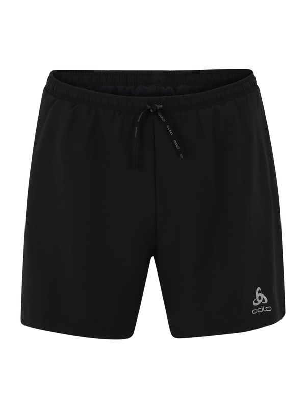 ODLO ODLO Спортен панталон  сребърно сиво / черно