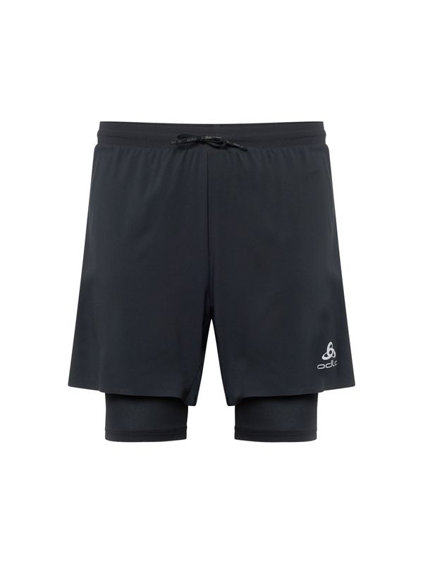 ODLO ODLO Спортен панталон 'X-Alp Trail 6 Inch'  черно / бяло