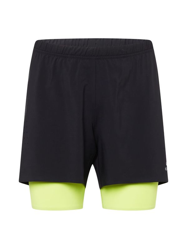 ODLO ODLO Спортен панталон 'Zeroweight'  неоново жълто / черно