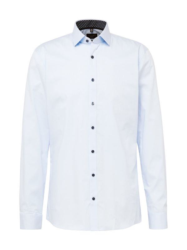 OLYMP OLYMP Бизнес риза  светлосиньо / бяло