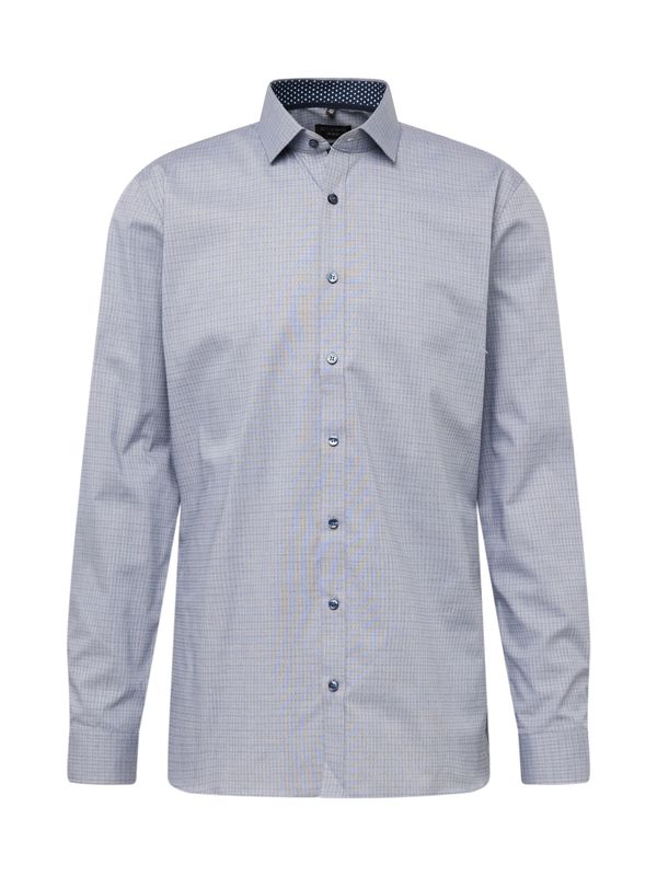 OLYMP OLYMP Бизнес риза  тъмносиво / бяло