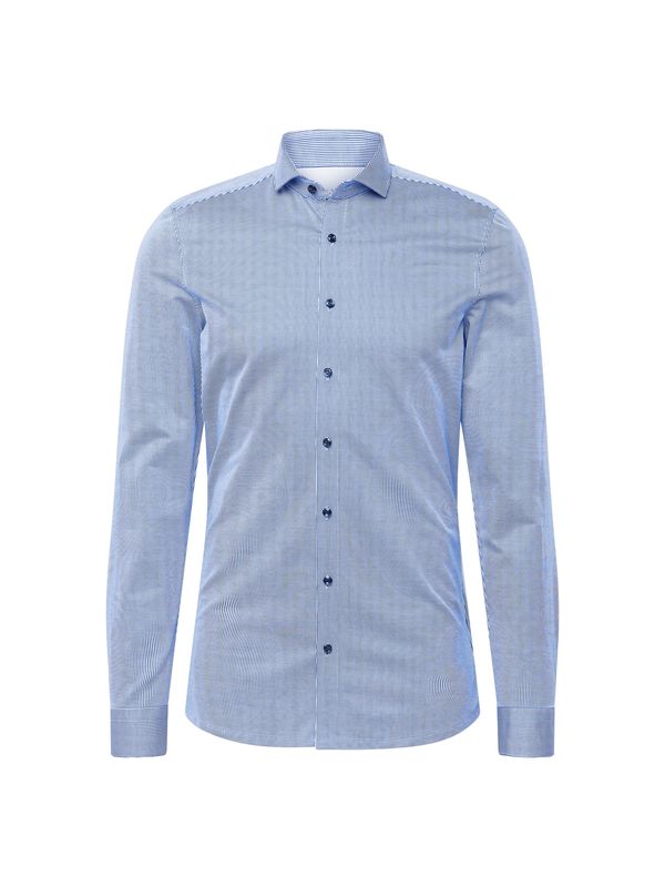 OLYMP OLYMP Риза  кралско синьо / бяло