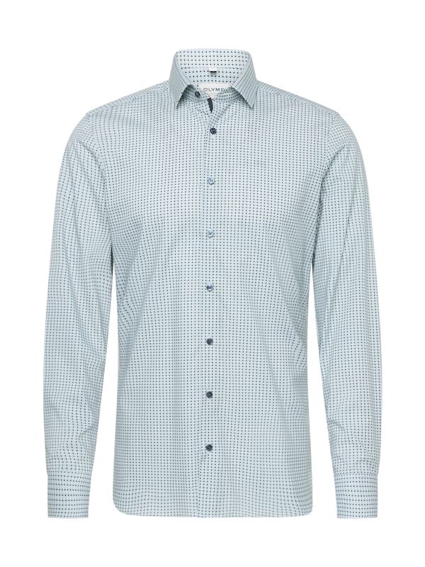 OLYMP OLYMP Риза 'Level 5'  морскосиньо / опушено синьо / пастелно синьо