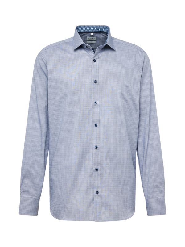 OLYMP OLYMP Риза 'LEVEL 5'  опушено синьо