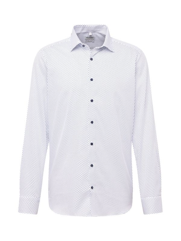 OLYMP OLYMP Риза 'Level 5'  синьо / бяло