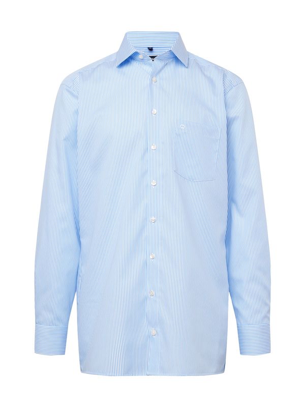 OLYMP OLYMP Риза 'Luxor'  светлосиньо / бяло