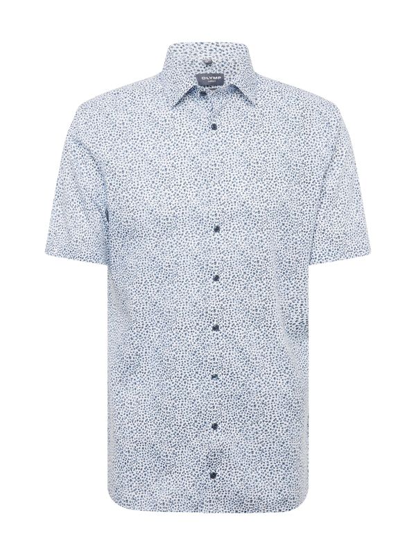 OLYMP OLYMP Риза 'Luxor'  тъмносиньо / бяло