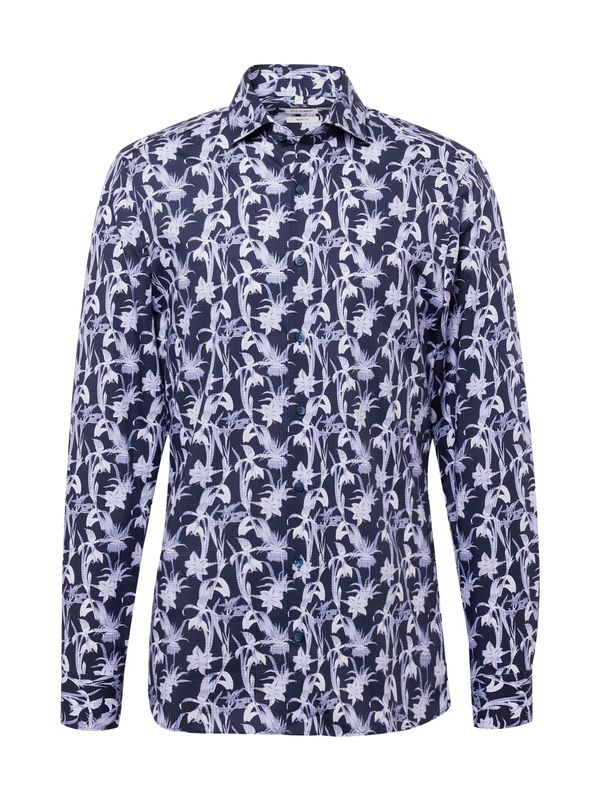 OLYMP OLYMP Риза  морскосиньо / светлолилаво / бяло