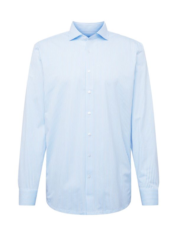 OLYMP OLYMP Риза  светлосиньо / бяло