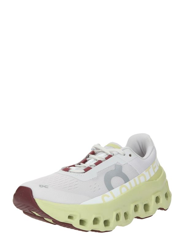 On On Маратонки за бягане 'Cloudmonster'  светлозелено / тъмночервено / мръсно бяло