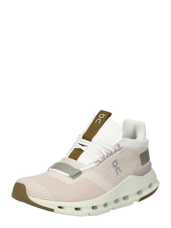 On On Маратонки за бягане 'Cloudnova'  бежово / сиво-бежово / бяло