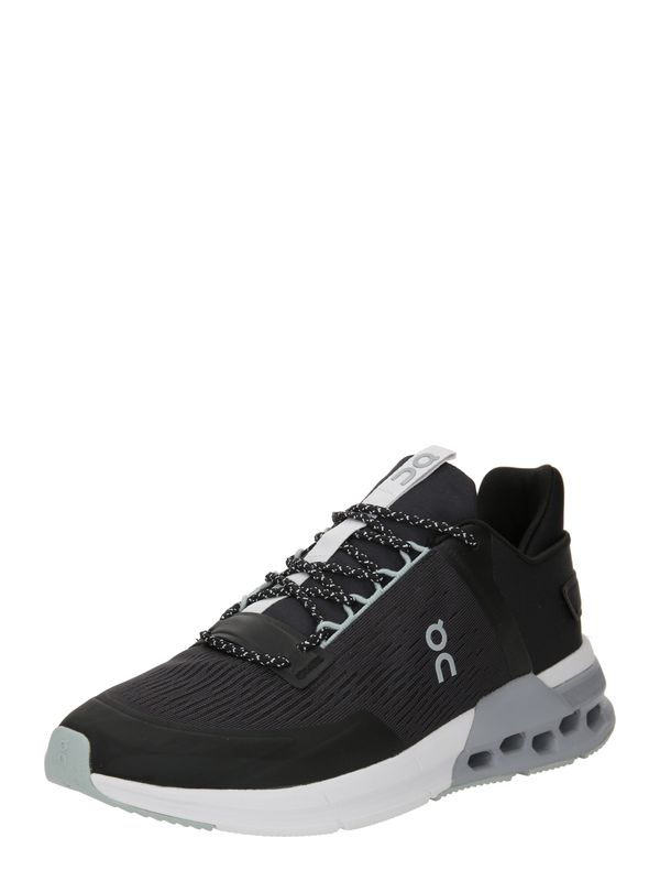 On On Маратонки за бягане 'Cloudnova Flux'  сиво / черно