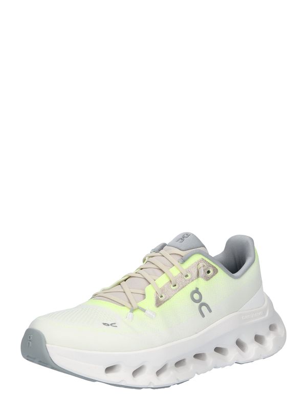 On On Маратонки за бягане 'Cloudtilt'  светлосиво / лайм / бяло